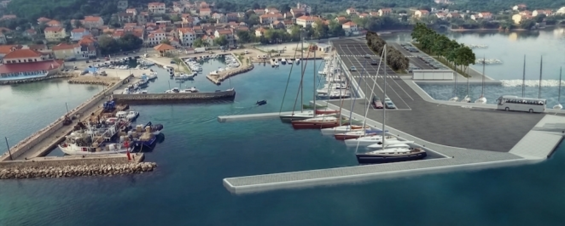 NASTAVAK IZGRADNJE TRAJEKTNE LUKE TKON -OTOK PAŠMAN