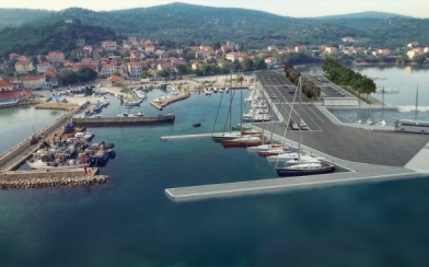 NASTAVAK IZGRADNJE TRAJEKTNE LUKE TKON -OTOK PAŠMAN