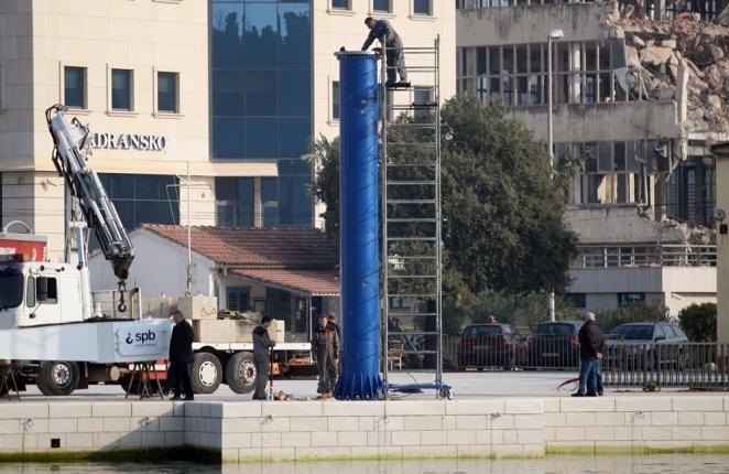  Postavljanje dizalice na istezalištu brodova ŠRD Zubatac (2016.)